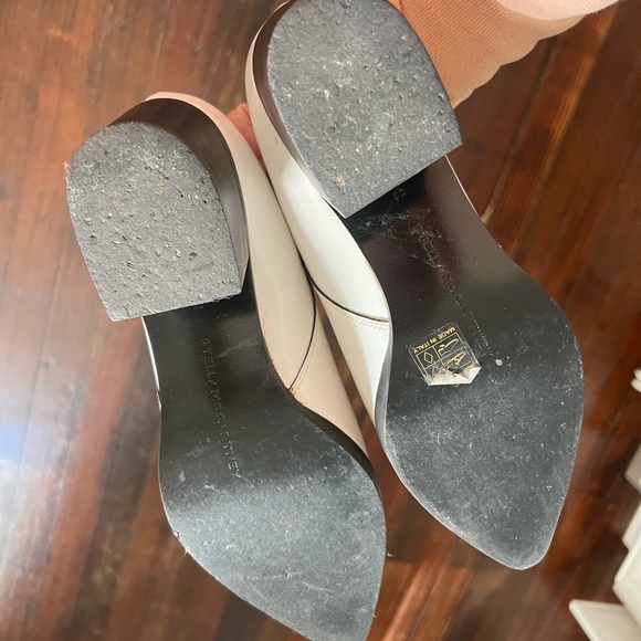 White Stella McCartney pointed toe ankle boots - Picture 9 of 9